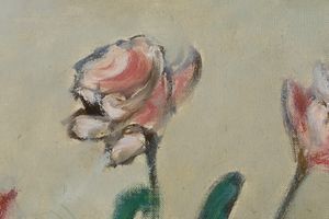 ROSAI OTTONE : Vaso con quattro rose, 1956  - Asta Arte Moderna e Contemporanea, Fotografia e Fumetti - Associazione Nazionale - Case d'Asta italiane