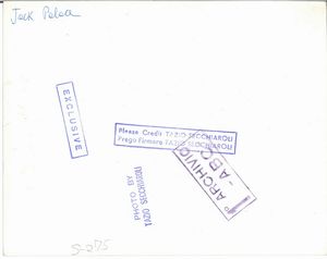 Secchiaroli Tazio : Jack Palance con Jean-Luc Godard  - Asta Arte Moderna e Contemporanea, Fotografia e Fumetti - Associazione Nazionale - Case d'Asta italiane