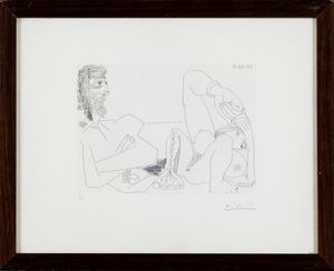 PICASSO PABLO : Gli amanti, 1968  - Asta Arte Moderna e Contemporanea, Fotografia e Fumetti - Associazione Nazionale - Case d'Asta italiane