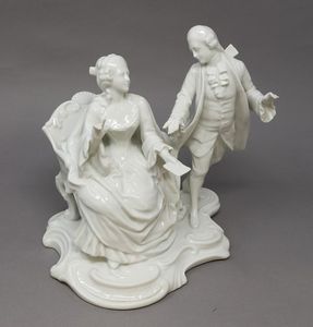 Due sculture in porcellana bianca  - Asta UNA COLLEZIONE DI PORCELLANE TOSCANE - Associazione Nazionale - Case d'Asta italiane