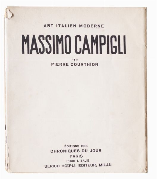 Massimo Campigli : Massimo Campigli  - Asta Testimonianze: libri e documenti dell'arte moderna e contemporanea - Associazione Nazionale - Case d'Asta italiane