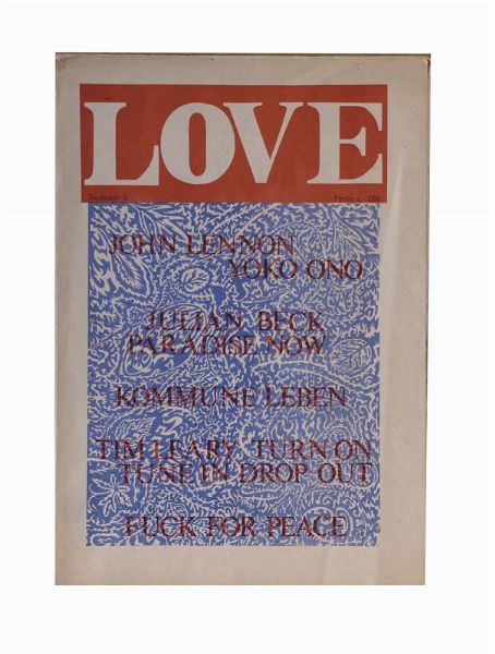 John  Lennon : Love - Nummer 1Berlino, s.d. [1969], 44x31 cm., pp. 14-[2]  - Asta Testimonianze: libri e documenti dell'arte moderna e contemporanea - Associazione Nazionale - Case d'Asta italiane