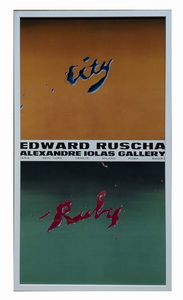 Edward Ruscha - Edward Ruscha[n.d.], Alexandre Iolas Gallery, [1970], 91x50 cm.