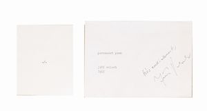 Jiri Valoch - Permanent poems.l., edizione a cura dellautore, 1968, 15,7x11 cm.