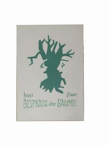 JOSEPH BEUYS - Gespräch über Bäume, [stampa: senza indicazione dello stampatore], 1982, 61x43 cm.