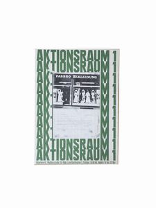 Luciano Fabro - Bekleidung München, Aktionsraum 1, s.d. [aprile 1970], 51,5x37,5 cm.