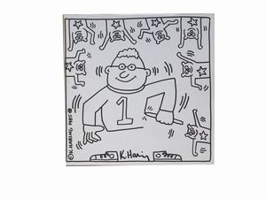 Keith Haring - Senza titolo. Untitled Amsterdam, De Harmonie, 1986; 30,5x30,4 cm, brossura, pp. (20 incluse le copertine).