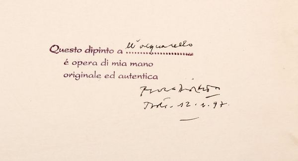 DORAZIO PIERO (1927 - 2005) : Senza titolo.  - Asta ASTA 297 - ARTE MODERNA E CONTEMPORANEA - Associazione Nazionale - Case d'Asta italiane