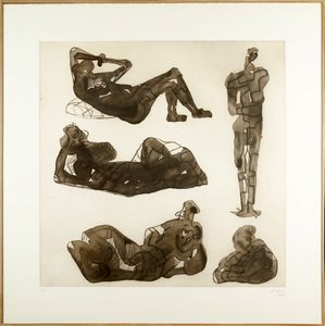 MOORE HENRY (1898 - 1986) - Five sculptural ideas.