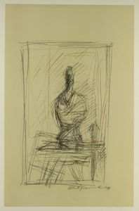 GIACOMETTI ALBERTO (1901 - 1966) : Quarantacinque disegni di Alberto Giacometti.  - Asta ASTA 297 - ARTE MODERNA E CONTEMPORANEA - Associazione Nazionale - Case d'Asta italiane
