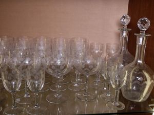 Servito di bicchieri in cristallo  - Asta Complementi d'arredo, argenteria, dipinti antichi e curiosit - Associazione Nazionale - Case d'Asta italiane