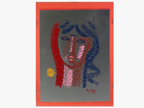 MARIO TOZZI : Ritratto femminile  - Asta Arte moderna e contemporanea - Associazione Nazionale - Case d'Asta italiane