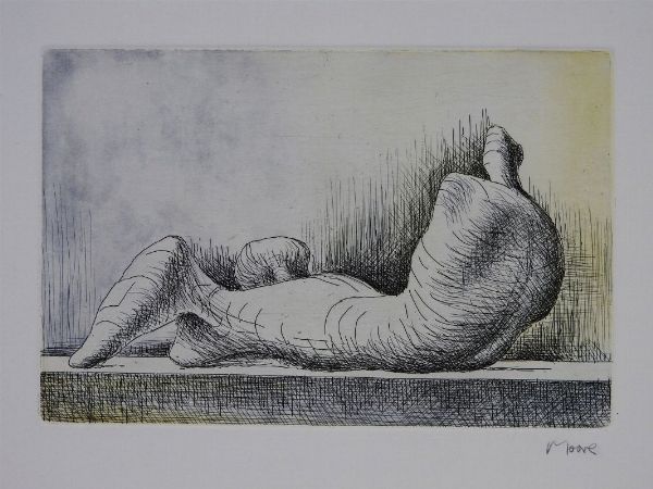 Henry Moore : Reclining Figure Right 1976  - Asta Arte moderna e contemporanea - Associazione Nazionale - Case d'Asta italiane