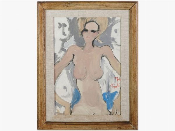 Bruno Paoli : Nudo femminile 1971  - Asta Arte moderna e contemporanea - Associazione Nazionale - Case d'Asta italiane
