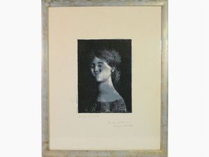 Antonio Bueno - Ritratto femminile 1979