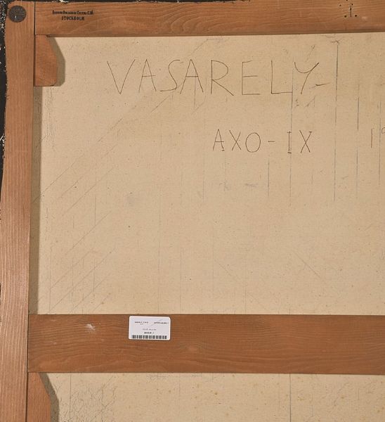 VICTOR VASARELY : AXO-IX  - Asta ASTA DI ARTE MODERNA E CONTEMPORANEA E FOTOGRAFIA - Associazione Nazionale - Case d'Asta italiane