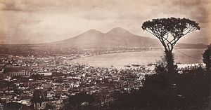 FRANCIS FRITH - Napoli con il Vesuvio