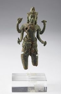 Arte Sud-Est Asiatico - 'Bronzo raffigurante AvalokiteshvaraCambogia, cultura Khmer, XII secolo'