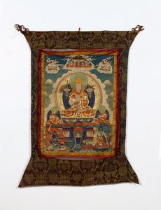 Arte Himalayana - 'Thangka raffigurante Padmasambhava Tibet, XIX-XX secolo '