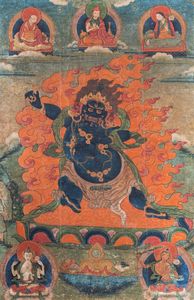 Arte Himalayana - 'Thangka raffiguranteVajrapaniTibet, XIX secolo'