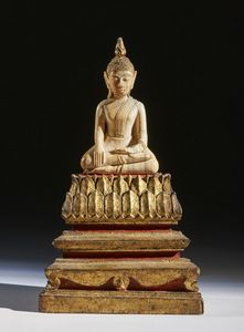 Arte Sud-Est Asiatico - 'Piccolo avorio raffigurante BuddhaBirmania, XVIII secolo'
