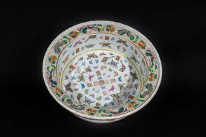 Arte Cinese - 'Grande bacile in ceramica marcatoTongzhi e del periodo Cina, tardo XIX secolo '
