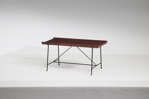 BOZZI AUGUSTO (1924 - 1982) : Tavolino da salotto, produzione Saporiti, 1955.  - Asta ASTA 299 - DESIGN (online) - Associazione Nazionale - Case d'Asta italiane