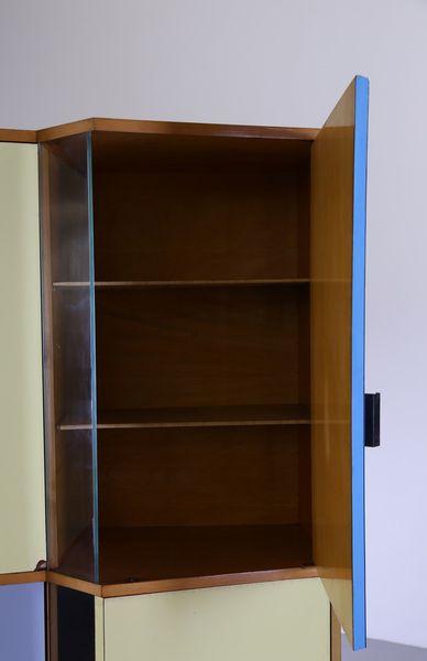 MAZZA SERGIO (n. 1931) : (attribuito) Coppia di cabinets produzione Sipla (NA) anni '50. (2)  - Asta ASTA 299 - DESIGN (online) - Associazione Nazionale - Case d'Asta italiane