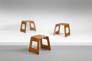 MANIFATTURA SVEDESE - Tre sgabelli Old Ikea anni '60.