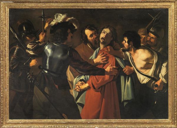Artista caravaggesco, sec. XVII  - Asta ARCADE | Dipinti dal XVI al XX secolo - Associazione Nazionale - Case d'Asta italiane