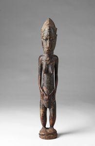 Arte africana - Figura  femminile, BaulCosta d'Avorio