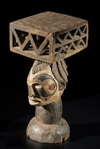 Arte africana - Igbo, sgabello Nigeria