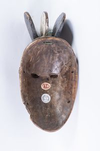 Arte africana : Maschera ritratto, BauleCosta d'Avorio  - Asta ASTA 302 - NATURALIA E MIRABILIA - Associazione Nazionale - Case d'Asta italiane