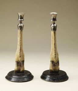 Naturalia - Coppia di candelieri Inghilterra, fine XIX secolo