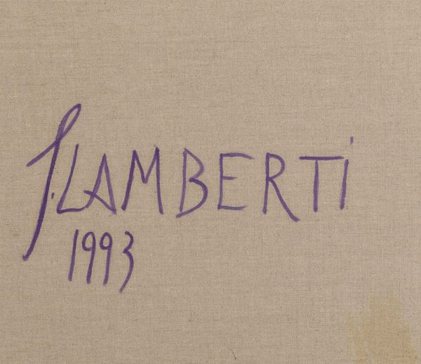Lamberti Gabriele : Guardo il mio paesello, 1994  - Asta La Collezione Borroni - Associazione Nazionale - Case d'Asta italiane
