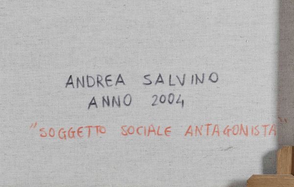 Salvino Andrea : Lioce Soggetto sociale antagonista, 2004  - Asta La Collezione Borroni - Associazione Nazionale - Case d'Asta italiane