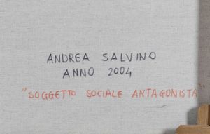 Salvino Andrea : Lioce Soggetto sociale antagonista, 2004  - Asta La Collezione Borroni - Associazione Nazionale - Case d'Asta italiane