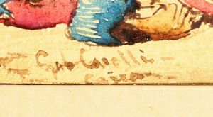 CARELLI GABRIELE (1820 - 1900) : Cairo.  - Asta ASTA 303 - ARTE ANTICA E DEL XIX SECOLO - Associazione Nazionale - Case d'Asta italiane