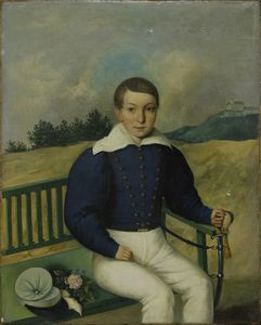 RIEDER WILHELM AUGUST (1796 - 1880) - Giovane cadetto militare.