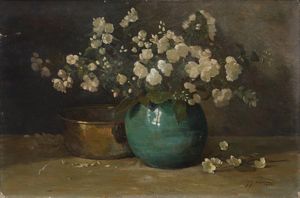 DAMME JOHAN JAN (1894 - 1962) - Natura morta di fiori.