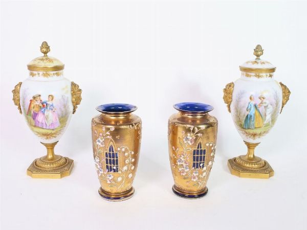 Due coppie di piccoli vasi  - Asta House Sale: Curiosit: Vintage, Soffitta e Cantina - Associazione Nazionale - Case d'Asta italiane