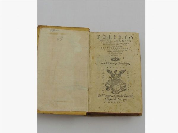 Polibio Historico greco  - Asta House Sale: Libri antichi - Associazione Nazionale - Case d'Asta italiane