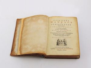 Manuale Epicteti et Sententiae  - Asta House Sale: Libri antichi - Associazione Nazionale - Case d'Asta italiane