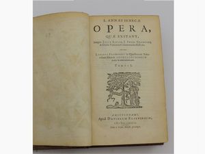 L. Annaei Senecae - Opera  - Asta House Sale: Libri antichi - Associazione Nazionale - Case d'Asta italiane