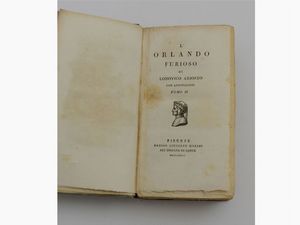 Ludovico Ariosto : L'Orlando Furioso  - Asta House Sale: Libri antichi - Associazione Nazionale - Case d'Asta italiane