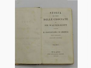 Lotto di due libri d'epoca di Walter Scott  - Asta House Sale: Libri antichi - Associazione Nazionale - Case d'Asta italiane