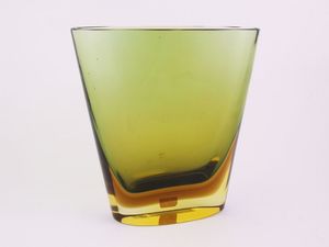 Archimede Seguso - Vaso ovale in vetro
