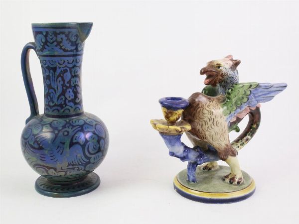 Due ceramiche  - Asta La dimora del Collezionista - Villa delle Azalee a Firenze - IV - Associazione Nazionale - Case d'Asta italiane