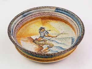 Ciotola in ceramica M.G.A.  - Asta La dimora del Collezionista - Villa delle Azalee a Firenze - IV - Associazione Nazionale - Case d'Asta italiane