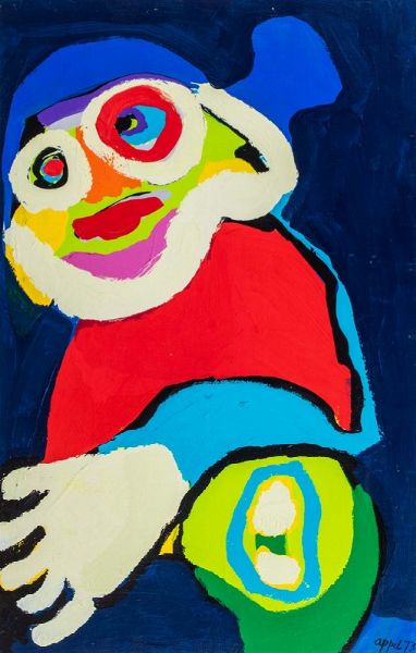 Karel Appel : Clown  - Asta Arte Moderna e Contemporanea - Associazione Nazionale - Case d'Asta italiane